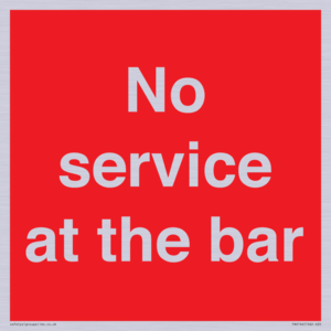 No service at the bar